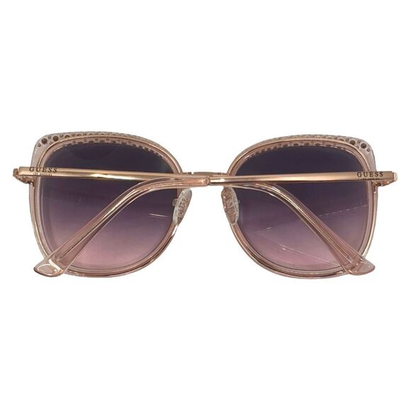 GUESS Oversized Bling Butterfly Sunglasses - GF0381/S 72T - 56-20-140 Rose Gold - Picture 9 of 9